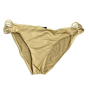Hurley womens bikini bottoms large tan stretch